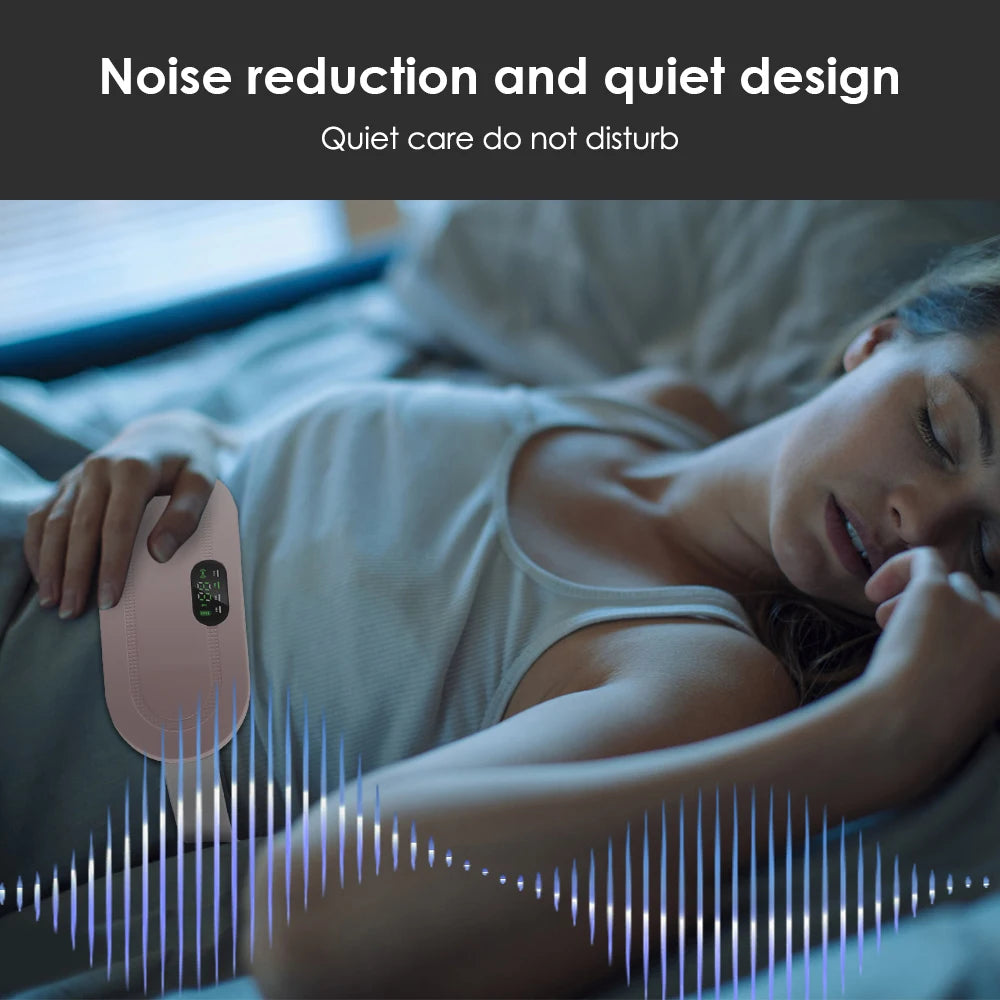 Podgrzewany pas relaksacyjny – 4 poziomy temperatury, wibracja, USB-C