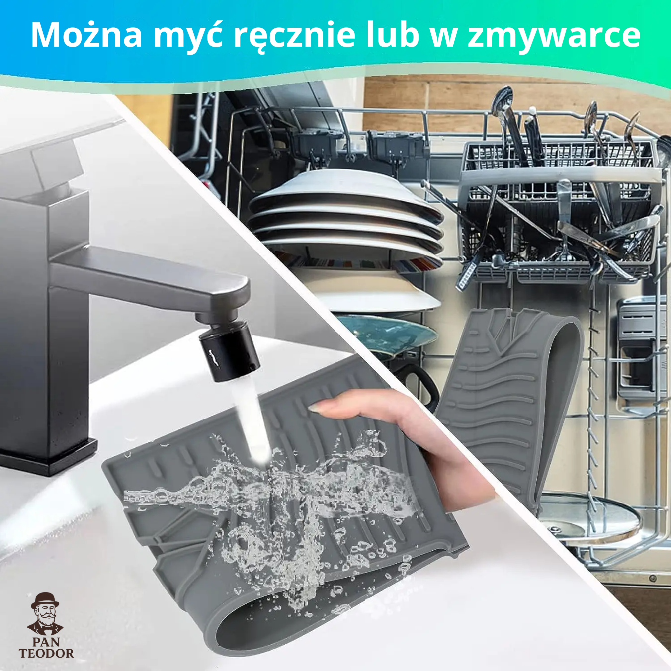 Silikonová podložka pod kuchyňské baterie - samovypouštěcí