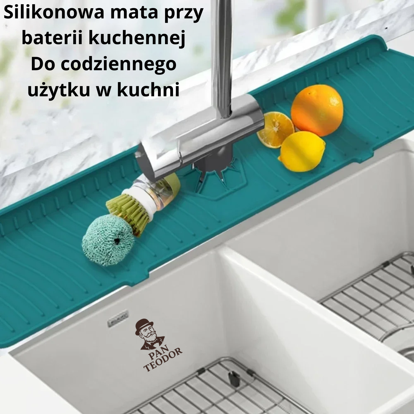 Silikonová podložka pod kuchyňské baterie - samovypouštěcí