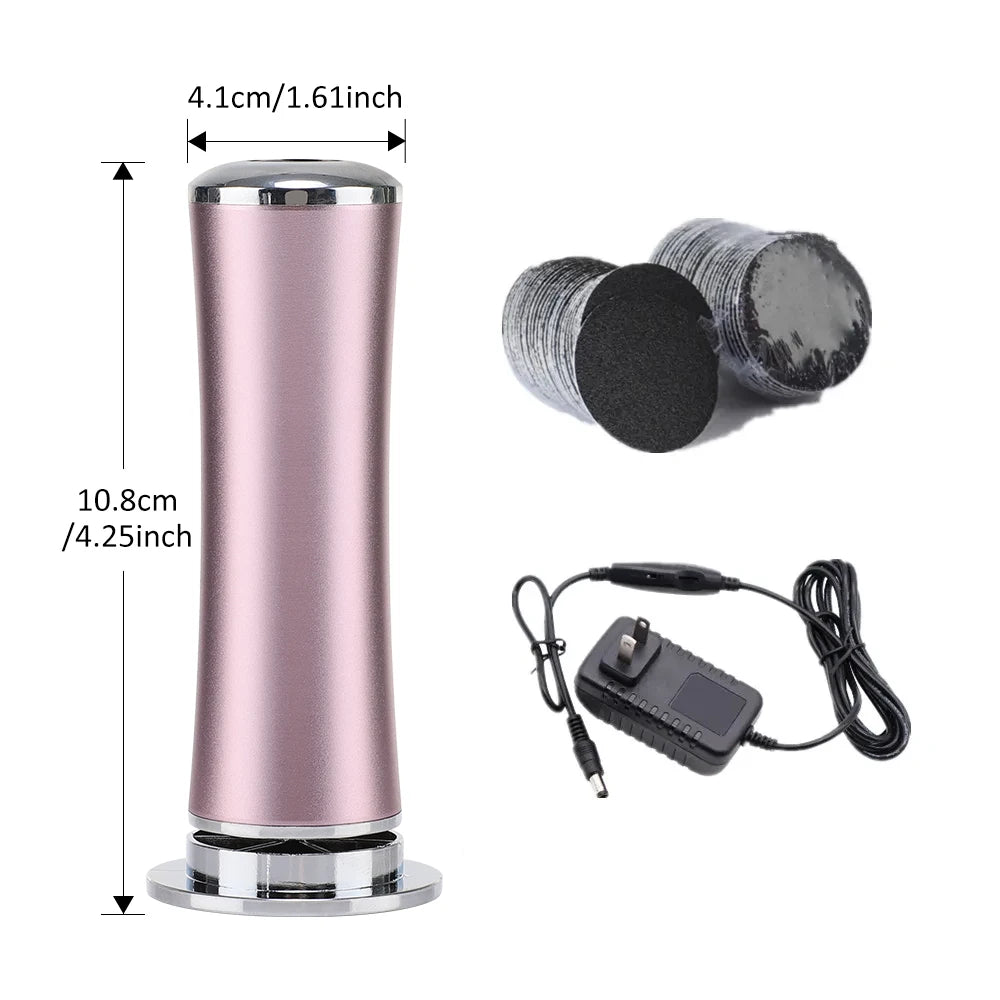 Elektryczny frezer do pięt – usuwanie zrogowaceń, 60 papierków ściernych, regulacja prędkości