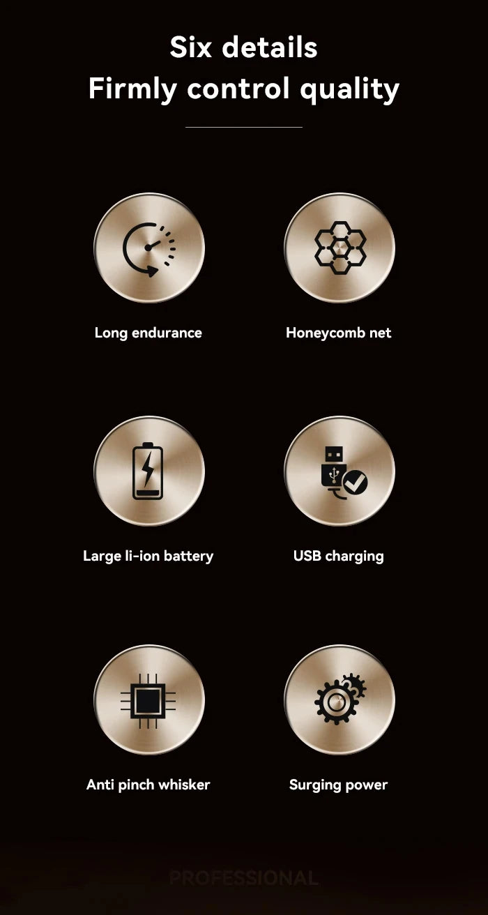 ✨ KEMEI KM-3209 – Profesjonalny Trymer do Brody i Wąsów | Stal Nierdzewna, 60 min pracy, 5W ⚡🧔