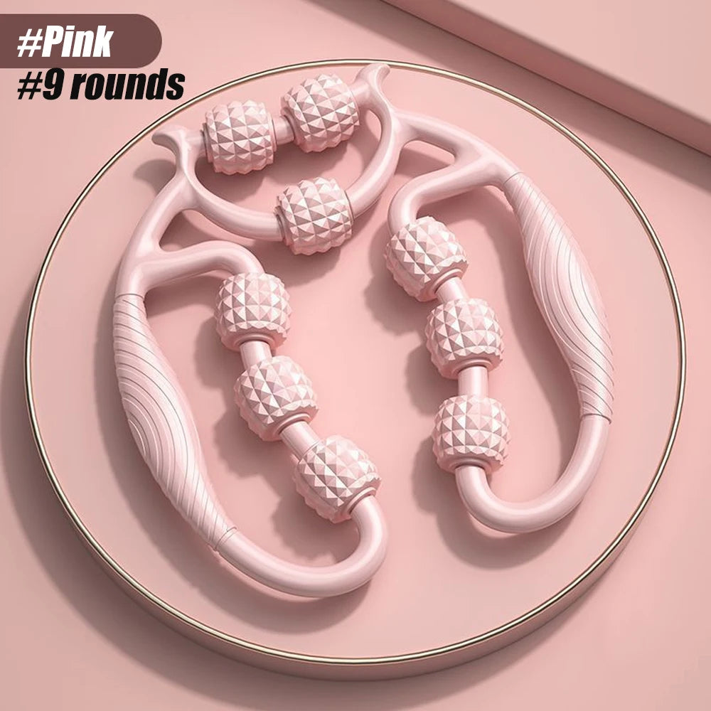 ✨ TIKE – Ręczny Roller do Masażu Mięśni 9-kołowy | Redukcja cellulitu, regeneracja, ulga dla całego ciała 💆‍♀️⚡