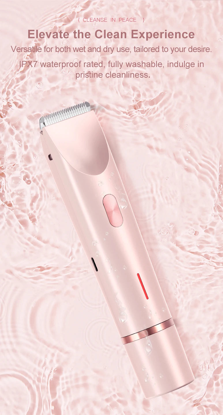 Dwugłowicowy Epilator Damski 2-w-1 | Do twarzy, ciała i okolic bikini | Bezbolesny, wodoodporny, precyzyjny ⚡💖