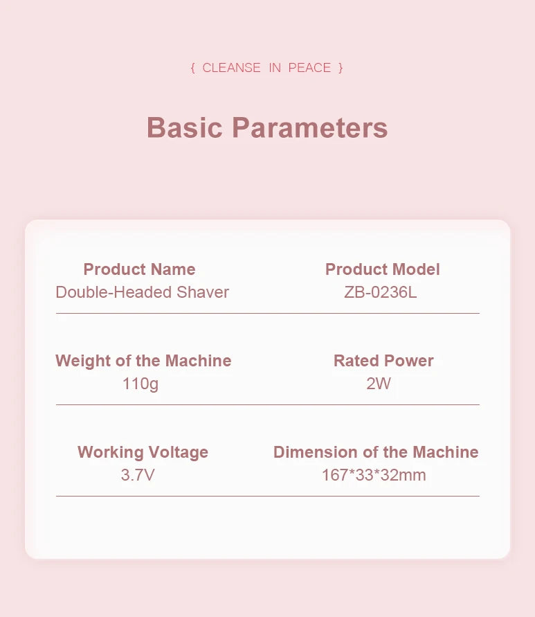 Dwugłowicowy Epilator Damski 2-w-1 | Do twarzy, ciała i okolic bikini | Bezbolesny, wodoodporny, precyzyjny ⚡💖