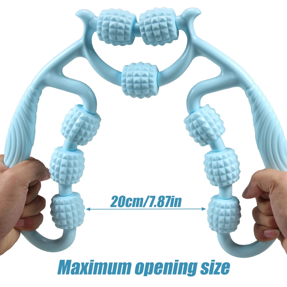 ✨ TIKE – Ręczny Roller do Masażu Mięśni 9-kołowy | Redukcja cellulitu, regeneracja, ulga dla całego ciała 💆‍♀️⚡