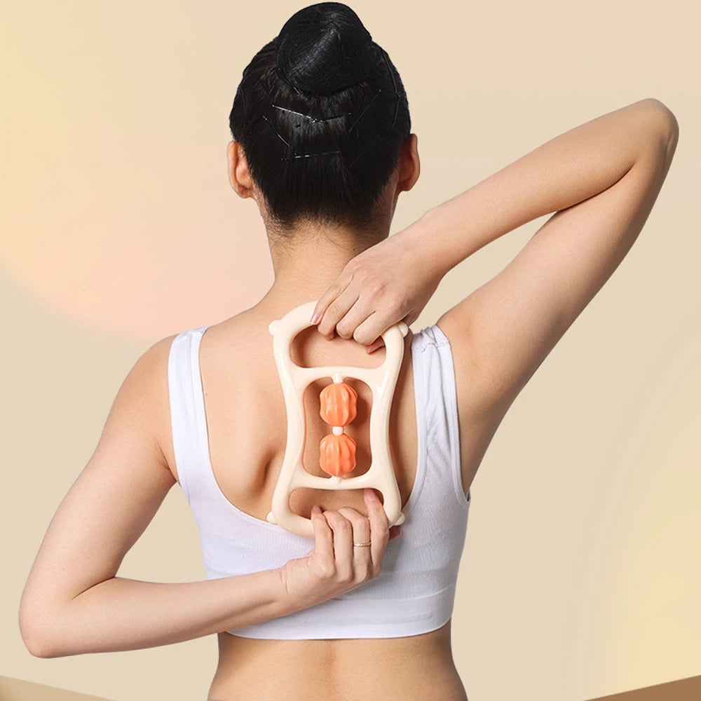 ✨ TIKE – Ręczny Roller do Masażu Mięśni 9-kołowy | Redukcja cellulitu, regeneracja, ulga dla całego ciała 💆‍♀️⚡