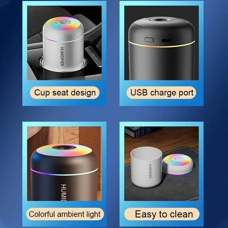 :  💨 Mini Nawilżacz / Odświeżacz Powietrza 180 ml – Kompaktowy, Cichy, Bez Elektrycznego Podgrzewania | USB, 40 ml/h 🌫️✨