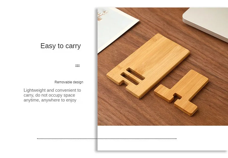 📱 Drewniany Stojak na Telefon – Minimalistyczny, Stabilny, Uniwersalny | Do biurka, domu i biura ✨🌿