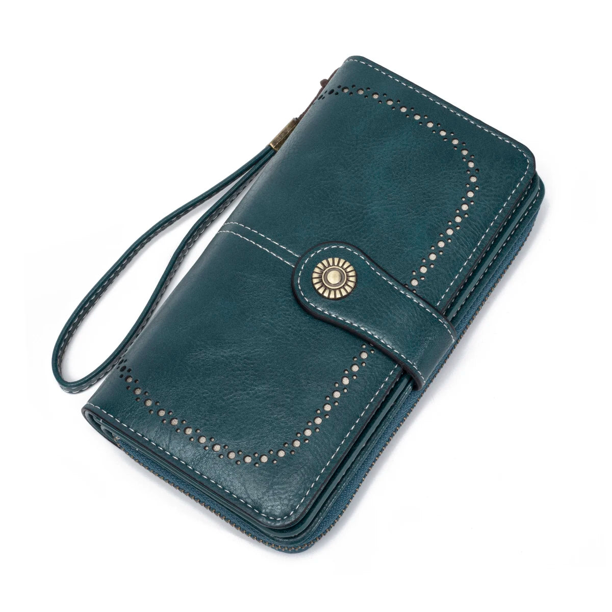 Długi portfel unisex z PU – elegancki, pojemny, z wieloma przegródkami