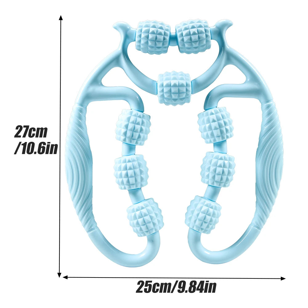 ✨ TIKE – Ręczny Roller do Masażu Mięśni 9-kołowy | Redukcja cellulitu, regeneracja, ulga dla całego ciała 💆‍♀️⚡