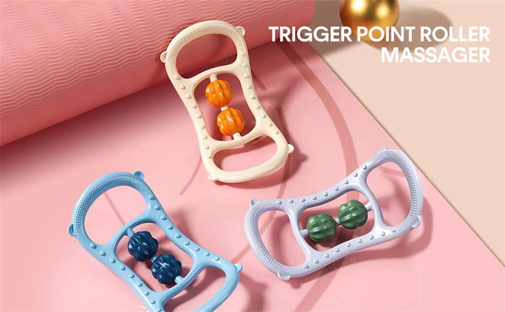 ✨ TIKE – Ręczny Roller do Masażu Mięśni 9-kołowy | Redukcja cellulitu, regeneracja, ulga dla całego ciała 💆‍♀️⚡