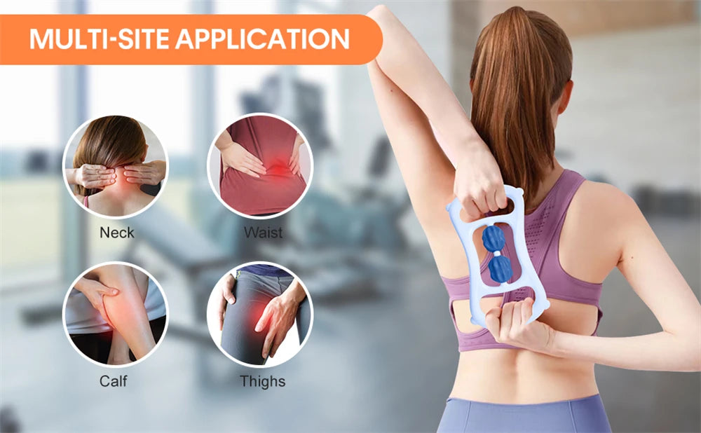 ✨ TIKE – Ręczny Roller do Masażu Mięśni 9-kołowy | Redukcja cellulitu, regeneracja, ulga dla całego ciała 💆‍♀️⚡