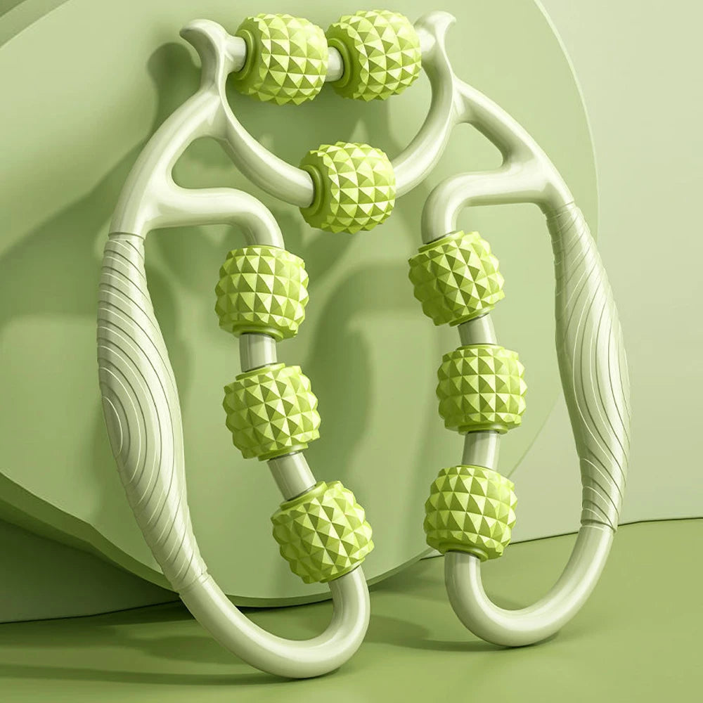 ✨ TIKE – Ręczny Roller do Masażu Mięśni 9-kołowy | Redukcja cellulitu, regeneracja, ulga dla całego ciała 💆‍♀️⚡