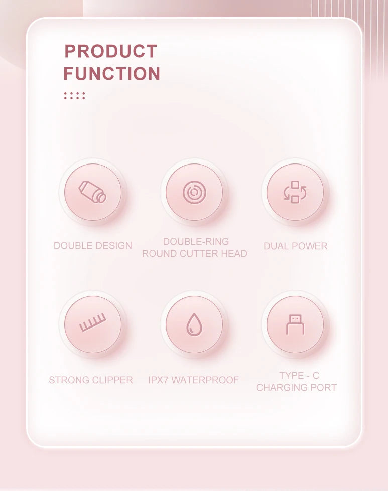 Dwugłowicowy Epilator Damski 2-w-1 | Do twarzy, ciała i okolic bikini | Bezbolesny, wodoodporny, precyzyjny ⚡💖