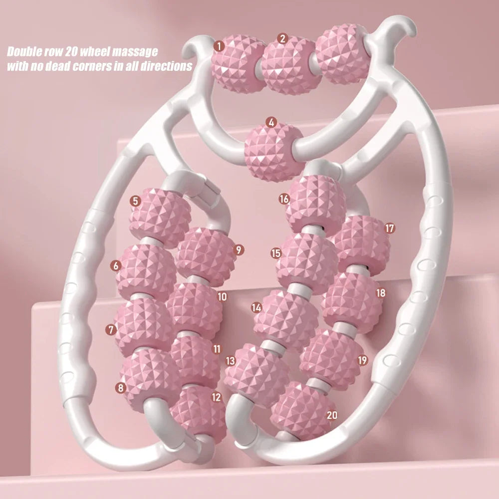 ✨ Ręczny Masażer 20-kołowy 360° – STAWHO | Odprężenie, regeneracja i ulga dla mięśni 💆‍♂️💆‍♀️