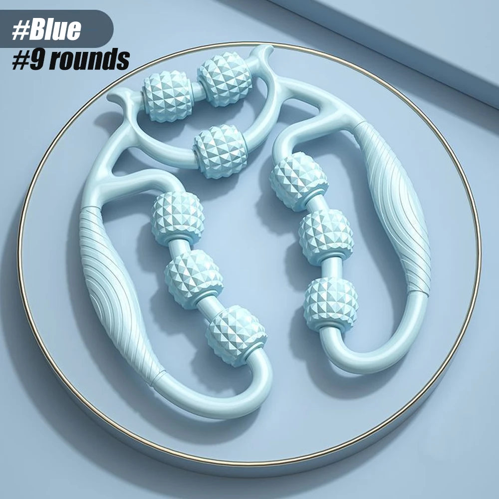 ✨ TIKE – Ręczny Roller do Masażu Mięśni 9-kołowy | Redukcja cellulitu, regeneracja, ulga dla całego ciała 💆‍♀️⚡