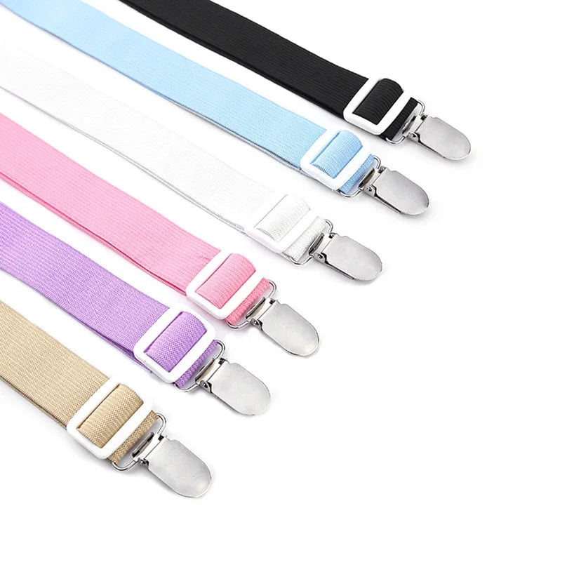 Zestaw 4 Regulowanych Uchwytów do Prześcieradeł – Elastyczne Pasy z Klipsami, Mocne Narożne Trzymacze do Materaca